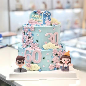 双层ins巧克力花