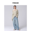 VIMAGE纬漫纪宽松慵懒气质毛衣针织衫2025春季新款V2301920 商品缩略图0