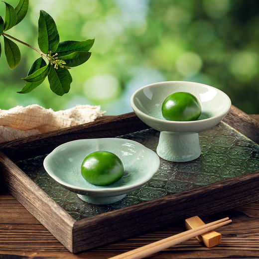 妙维根 马兰头香干咸味、黑芝麻枸杞甜味 青团 (需清蒸) 240g/袋 (6个) 商品图3