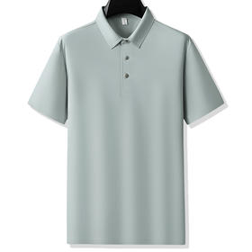 【冰丝无痕】【DZP】大依优型大码短袖POLO衫冰丝无痕透气半袖体恤男士加大夏装薄款肥佬休闲胖子上衣