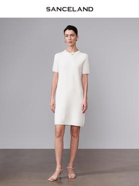 三石一澜夏季丝绵连衣裙