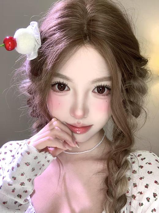 【大直径】Ealla girl-馥郁巧克栗 -14.5mm【年抛 度数0-800度 无525/575】 商品图1