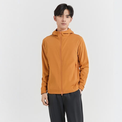 圣得西夹克男款2025年新款薄款连帽纯色简约休闲风运动上衣男士2512932081 商品图3