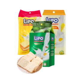 Lipo面包干原味/椰子味/黄油味135g 蛋香与奶香完美融合香酥口感 150171/150172/150173
