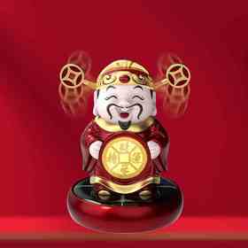 银行同款 《财来运转》 财神爷摆件  顺风顺水顺财神