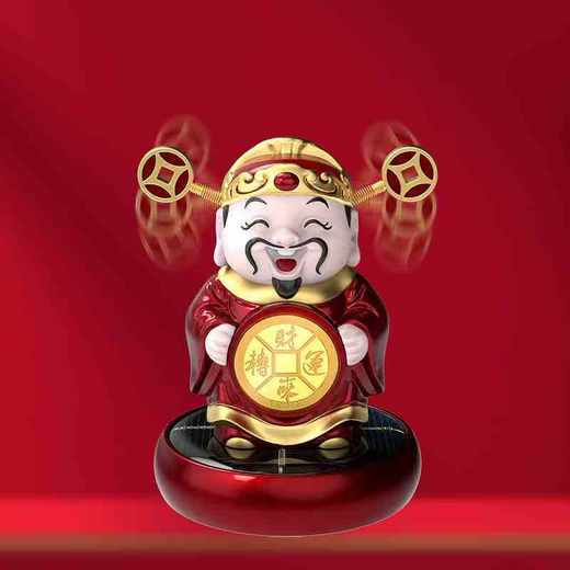 银行同款 《财来运转》 财神爷摆件  顺风顺水顺财神 商品图0