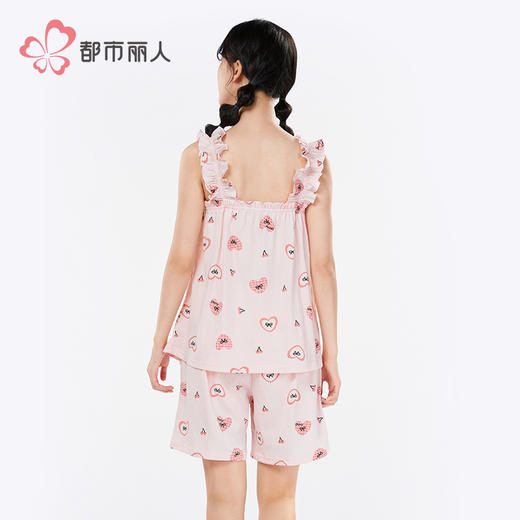 都市丽人超值精选女士特价棉质背心套装薄牛奶丝泡泡绵无袖类LHH2B2 商品图3