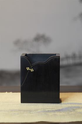 旗袍°紫光檀笔筒