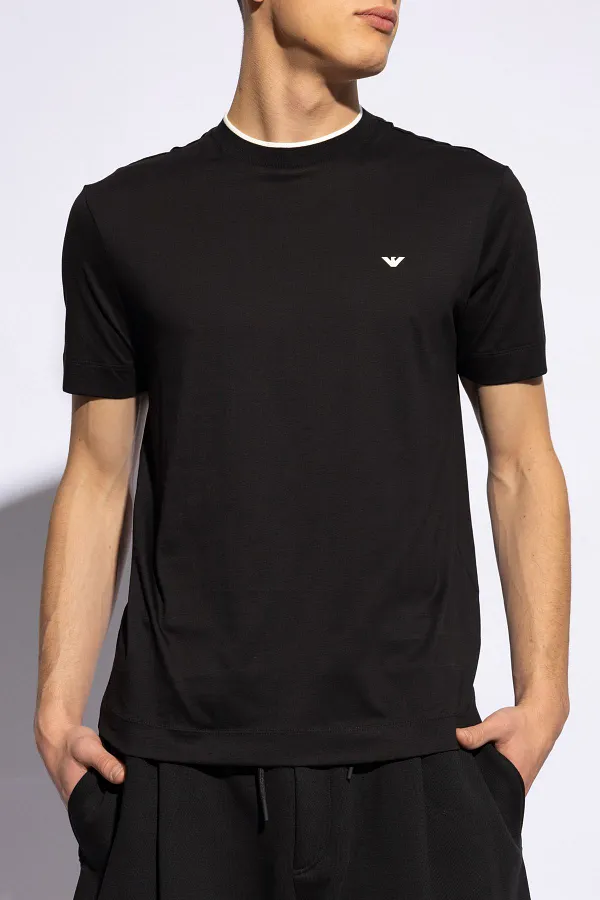 内购 ARMANI 阿玛尼 男士LOGO字母印花休闲圆领短袖T恤