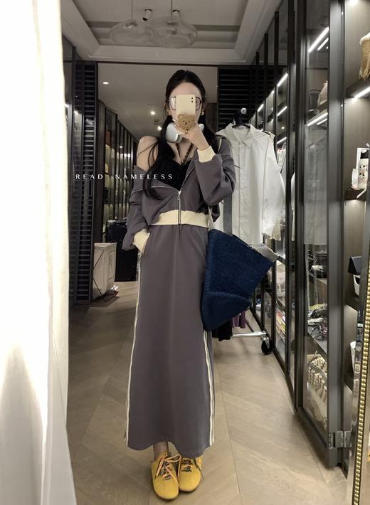 Read Nameless /梨形天菜深灰色休闲套装裙 2025/3/15 商品图0
