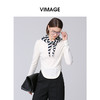 VIMAGE纬漫纪秋季新款圆弧下摆修身上衣V2013615 商品缩略图2