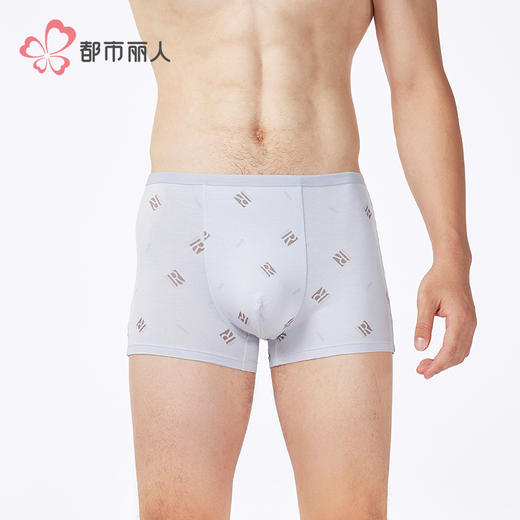 都市丽人日常休闲人棉平角50S人棉平角裤FKHC19 商品图1