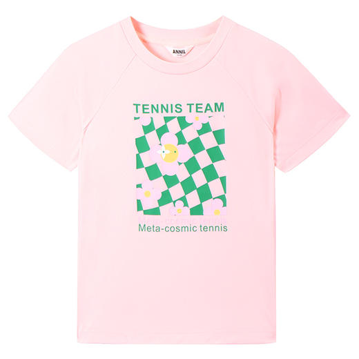 女童SORONA凉感圆领短袖针织衫夏季新款安奈儿童装EG521194 商品图9