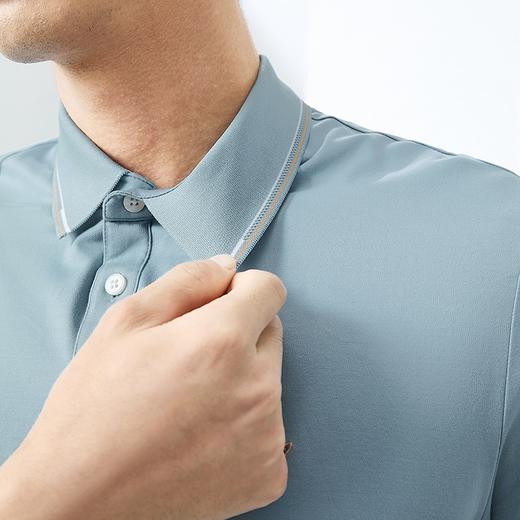 【不变形领】【冰柠POLO 2.0】柒牌男士短袖polo衫2024夏季新款翻领商务百搭T恤上衣	126T70130 商品图2