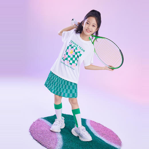 女童SORONA凉感圆领短袖针织衫夏季新款安奈儿童装EG521194 商品图7