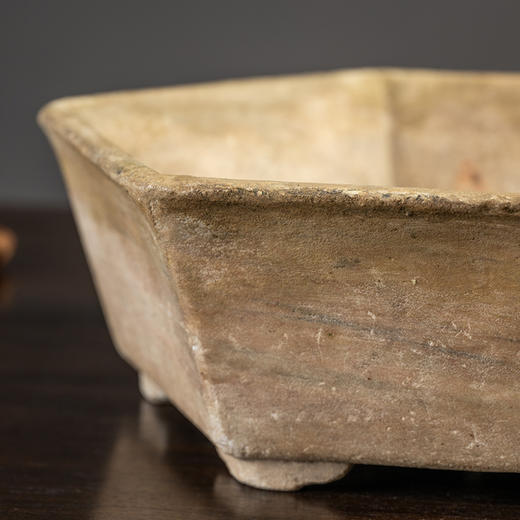 清 太湖石六角赏盆 商品图1