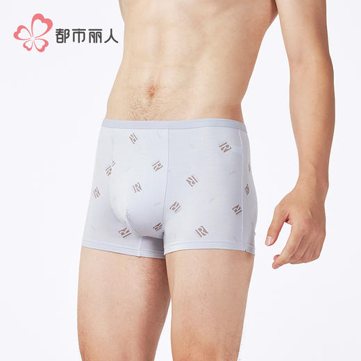 都市丽人日常休闲人棉平角50S人棉平角裤FKHC19 商品图2