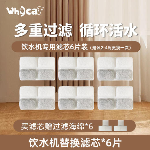 whycat饮水机配套滤芯6片 商品图0