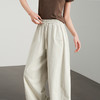 西遇宽松阔腿裤女新款通勤垂感高腰小个子慵懒风休闲裤D0050456 商品缩略图2