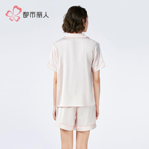 都市丽人亲情蜜语女士丝质短袖套装薄冰雪丝短袖类LHH0A8 商品图3