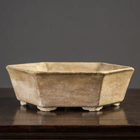 清 太湖石六角赏盆