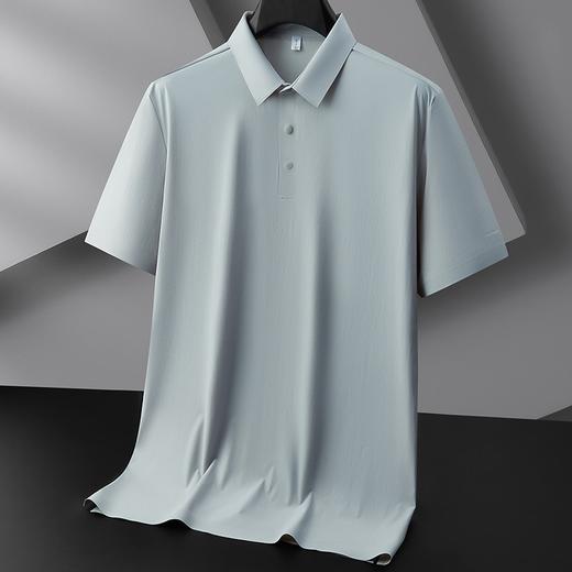 【冰丝无痕】【DZP】大依优型大码短袖POLO衫冰丝无痕透气半袖体恤男士加大夏装薄款肥佬休闲胖子上衣 商品图2