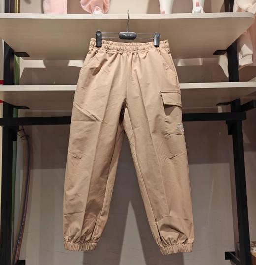 安踏儿童2025春男小童休闲户外舒适梭织长裤运动裤卫裤352529502 商品图0