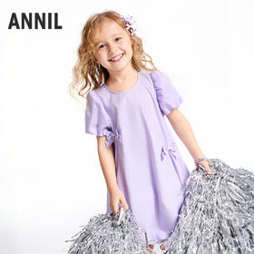 女童短袖连衣裙夏季新款安奈儿童装实体店同款XG523643