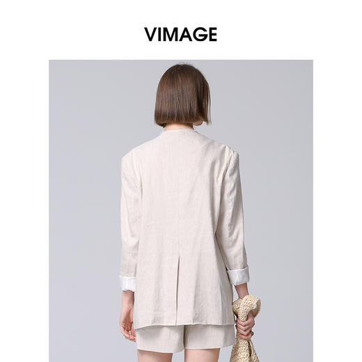 VIMAGE纬漫纪2025春季新款时尚休闲宽松显瘦舒适通勤外套V2303906 商品图5