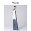 VIMAGE纬漫纪秋季新款高腰直筒休闲时尚显瘦牛仔裤V2205814 商品缩略图4