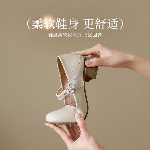 ZHR浅口单鞋女2025新款洋气水钻玛丽珍鞋爆款舒适小香风ins单鞋女 商品图4