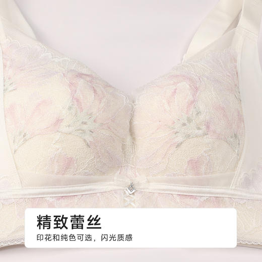 都市丽人美体纤塑调整型文胸薄蕾丝树脂胶圈塑身文胸LJH2C6 商品图4