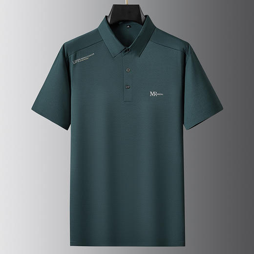 【冰丝】【DWN】大依优型大码男装短袖POLO衫T恤加肥加大宽松休闲冰丝打底夏季胖子男士上衣 商品图0