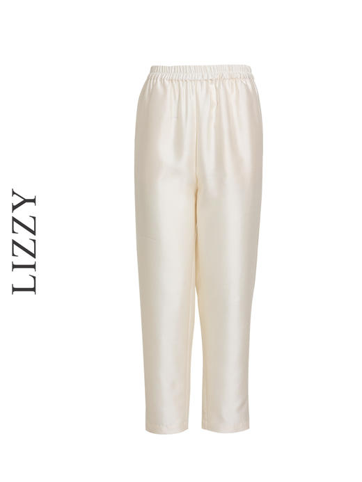 LIZZY早秋精致丝毛弹力腰九分裤8139 商品图4