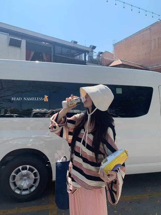 Read Nameless /绵软红条纹上衣+氧气裤粉色  2025/3/15 商品图2