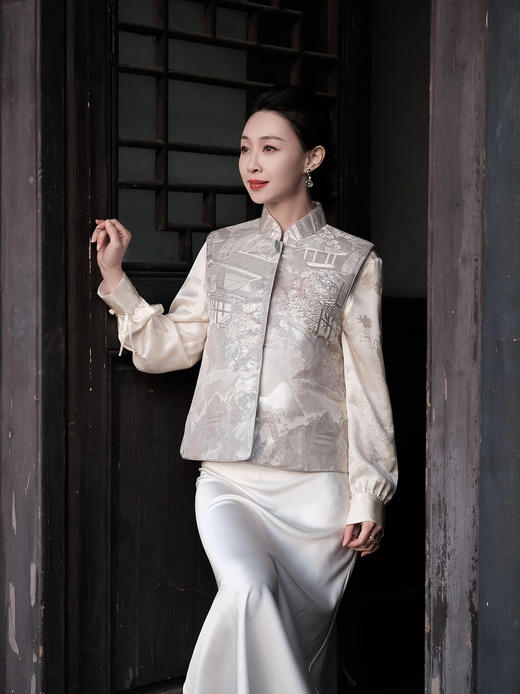 盛唐牡丹 | 西阵织限量对襟马甲 商品图0