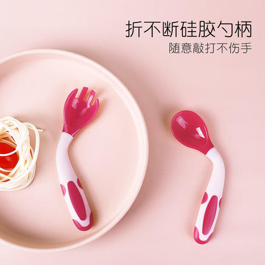 英氏蘑菇头温感变色训练叉勺 商品图3