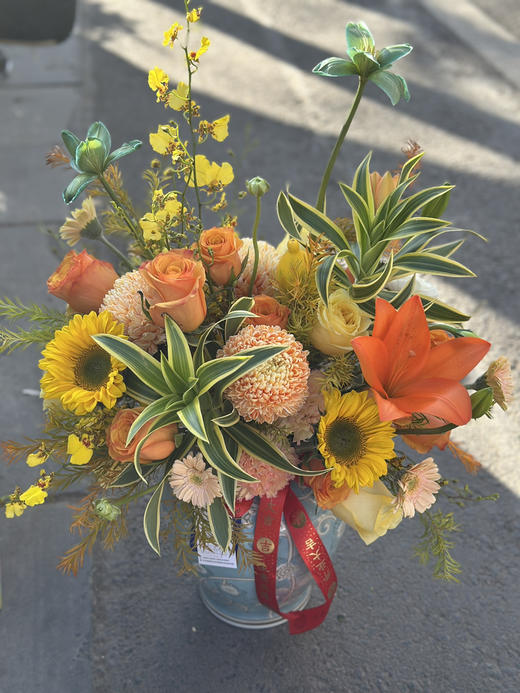 瓶插花带手提盒 商品图0