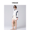 VIMAGE纬漫纪春季新品时尚百搭撞色针织衫V2101712 商品缩略图1