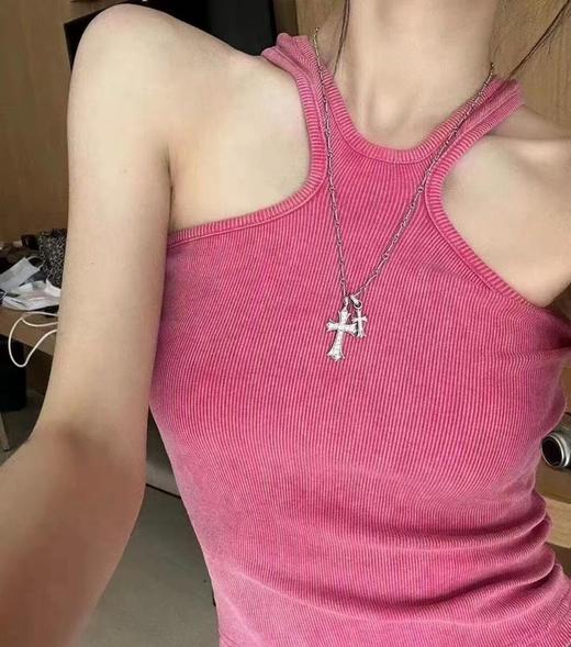 克罗心ChromeHearts定制版！BabyFat双十字架项链男女同款情侣系（XTY） 商品图5