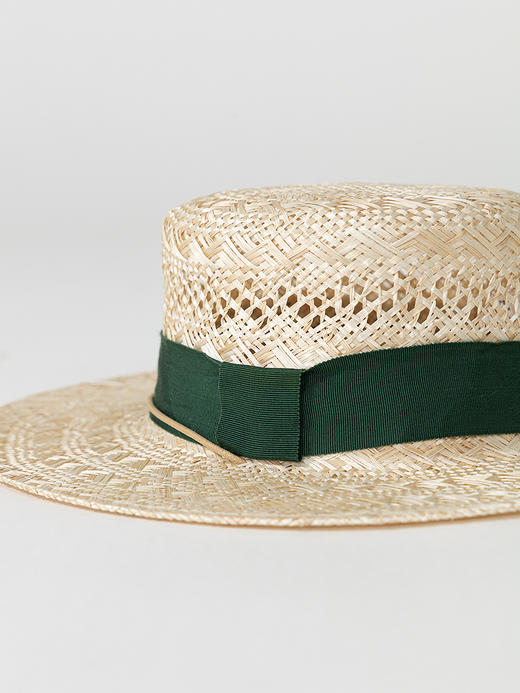 KS013手工镂空剑麻编织平顶草帽 商品图2