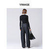 VIMAGE纬漫纪春季新款洋气修身小众设计针织衫上衣V2101709 商品缩略图4