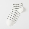 【女士密细条短袜】女士短袜棉质四季袜子船袜吸汗休闲细条纹短筒春夏棉 商品缩略图6
