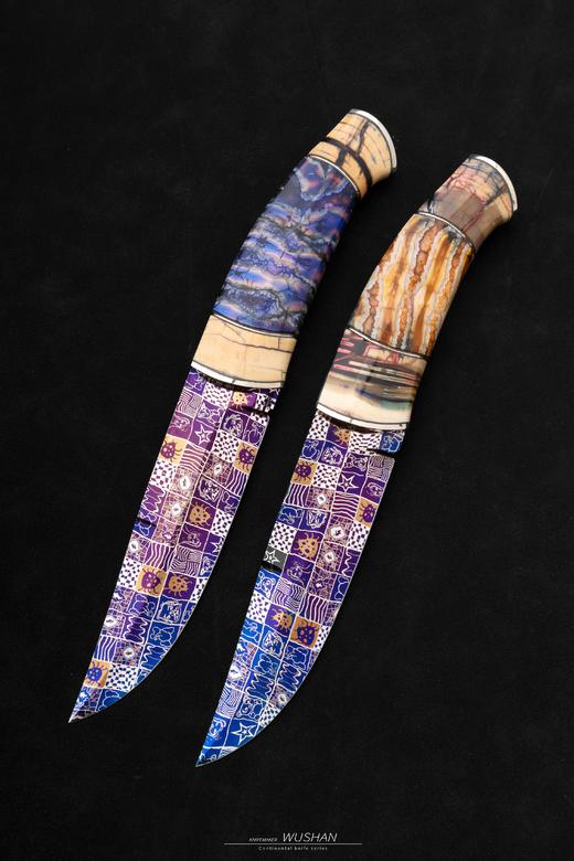 三希堂  现代刀系列  星空猛犸小猎  未开刃 商品图6