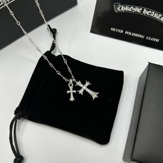 克罗心ChromeHearts定制版！BabyFat双十字架项链男女同款情侣系（XTY） 商品图2