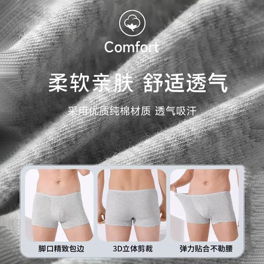 【不用洗·直接穿】一次性男士平角内裤，高弹力无勒痕，灭菌处理，舒适自在。出差旅行者、健康关注者必备神器。自由存在于每个角落！五一国庆出游必备 商品图1