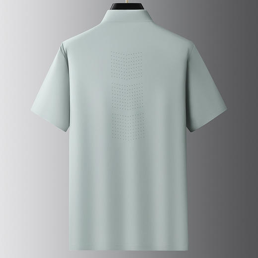 【冰丝无痕】【DZP】大依优型大码短袖POLO衫冰丝无痕透气半袖体恤男士加大夏装薄款肥佬休闲胖子上衣 商品图4