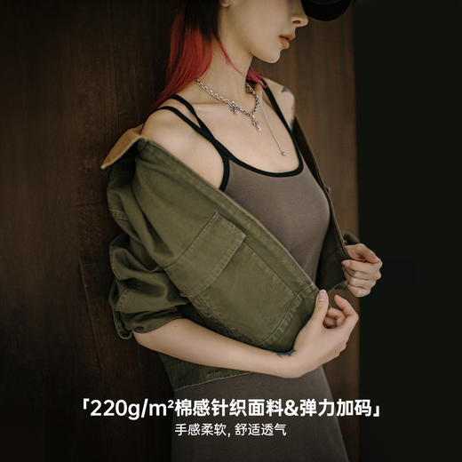 马登格雷系卡戴珊修身交叉吊带背心连衣裙无袖露背U领针织长裙春 商品图3