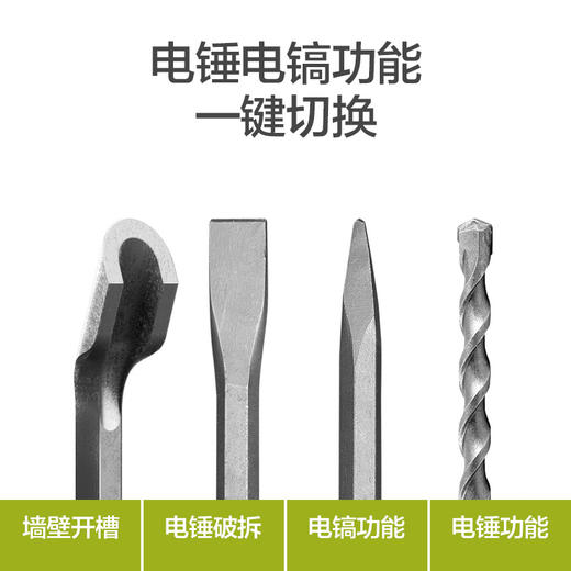 威克士电锤电镐两用WE320大功率电锤电镐打混凝土冲击钻电动工具 商品图4