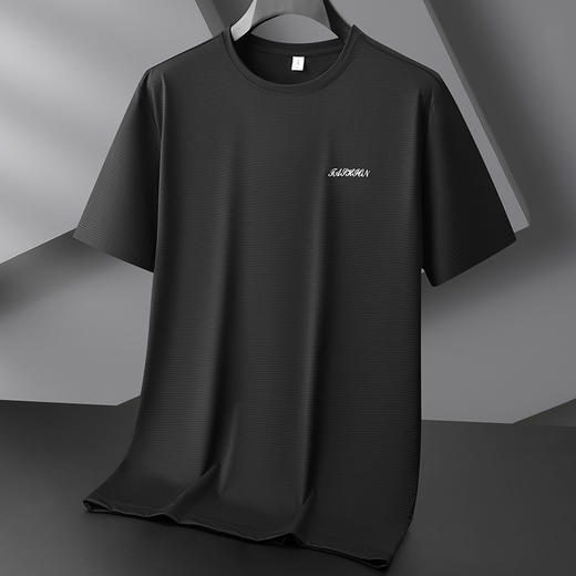 【冰丝】【DZP】大依优型大码短袖T恤夏季冰丝凉感圆领上衣宽松运动半袖体恤男士 商品图6